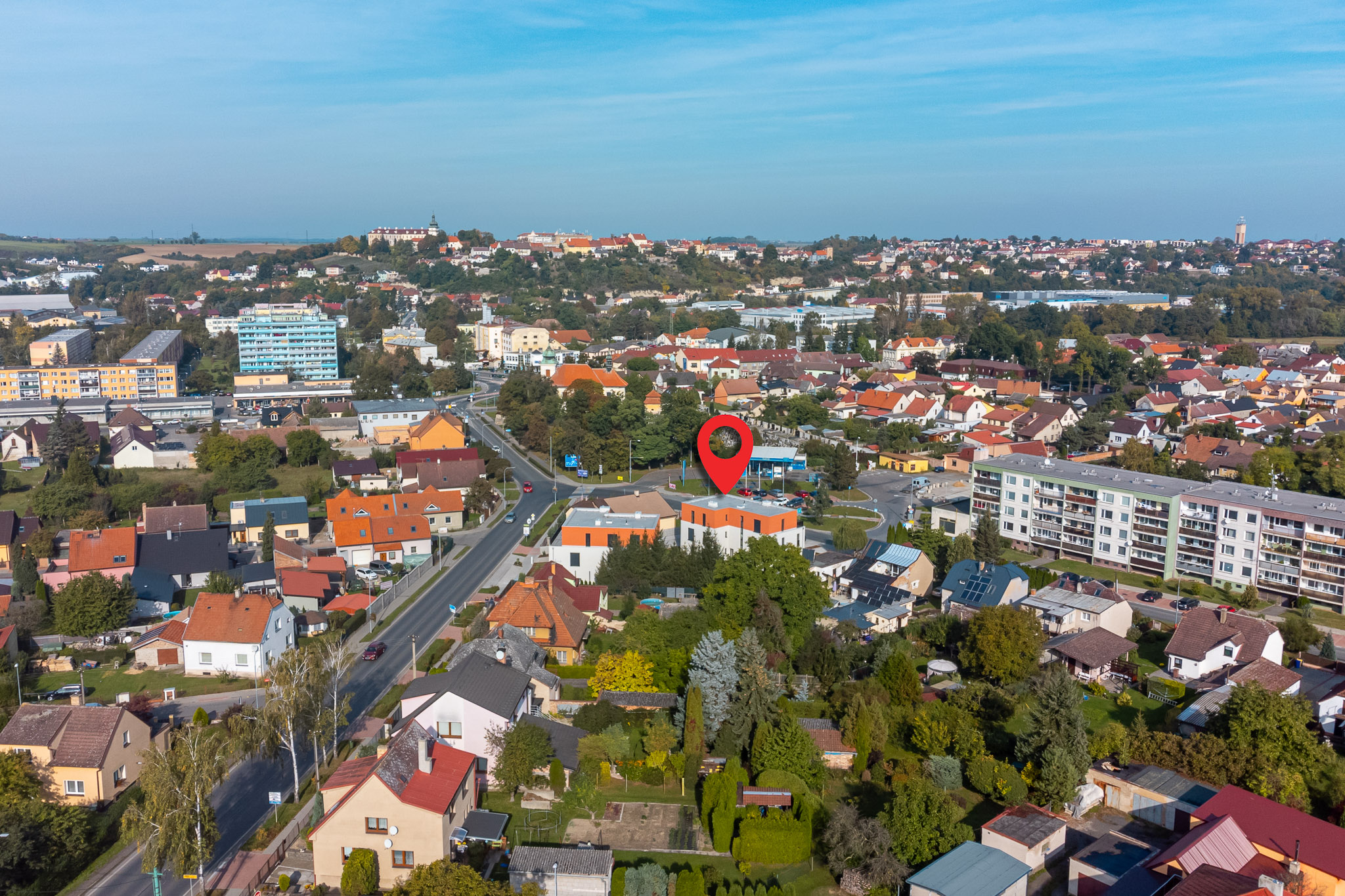 Pohled z ulice Bratří Bendů